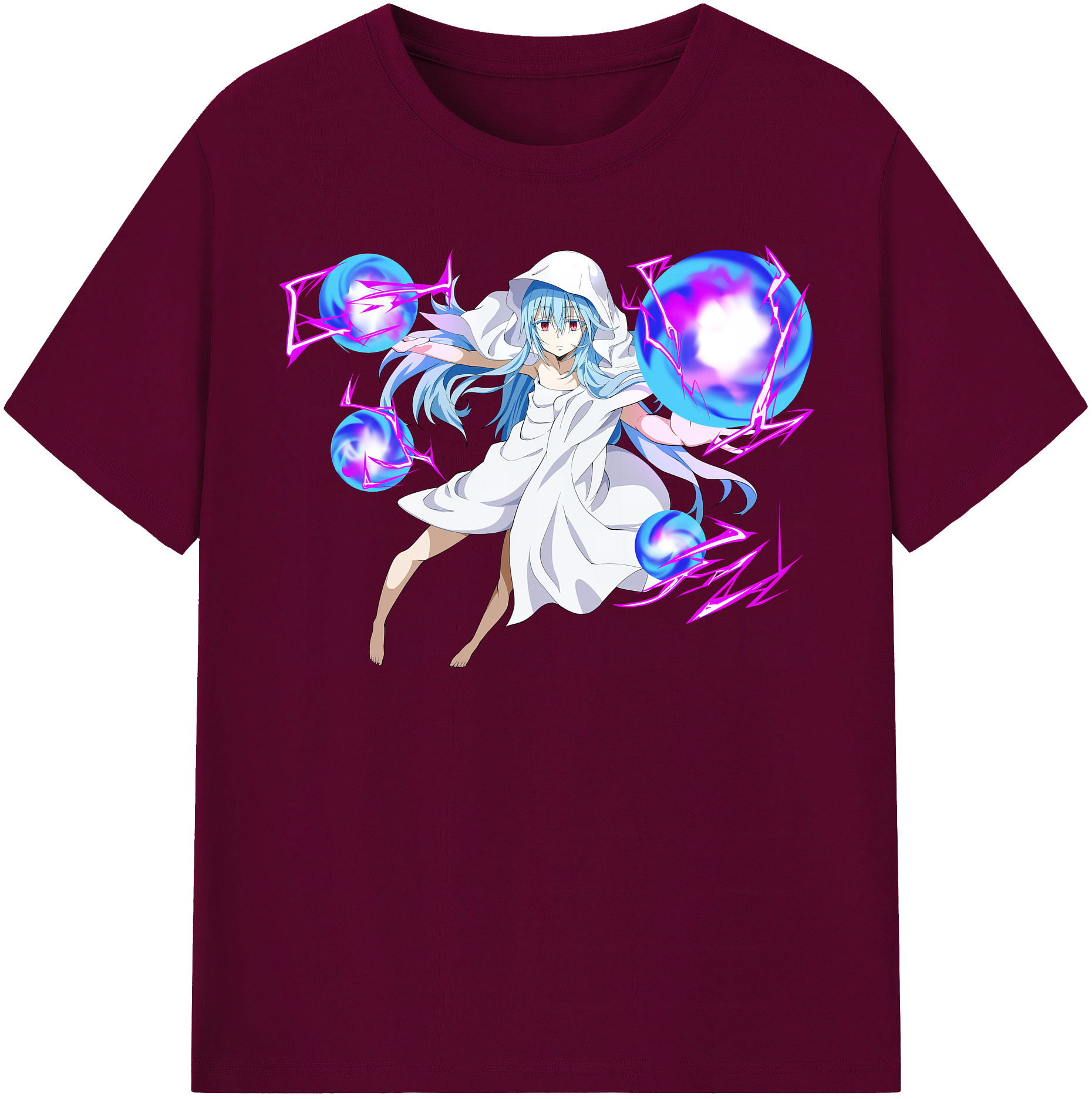 （画像用） 転スラ Regarding Reincarnated to Slime レディースカジュアルプリントTシャツ（綿100％）